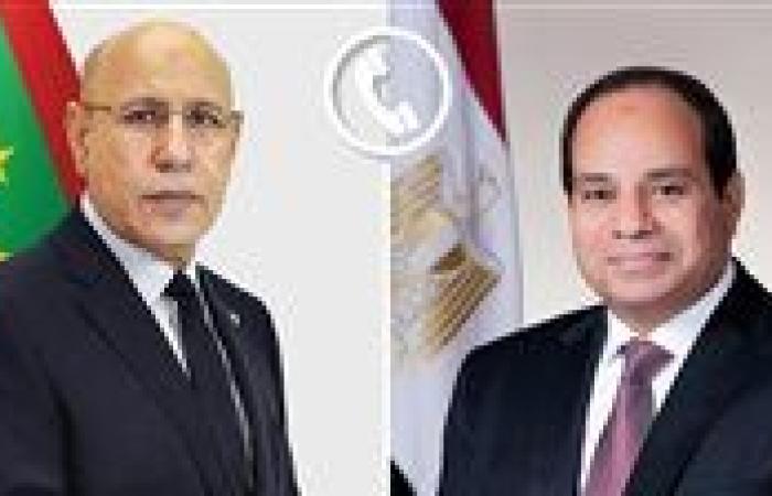 الرئيس السيسي ونظيره الموريتاني يؤكدان حرصهما على تعزيز العلاقات الثنائية بمختلف المجالات