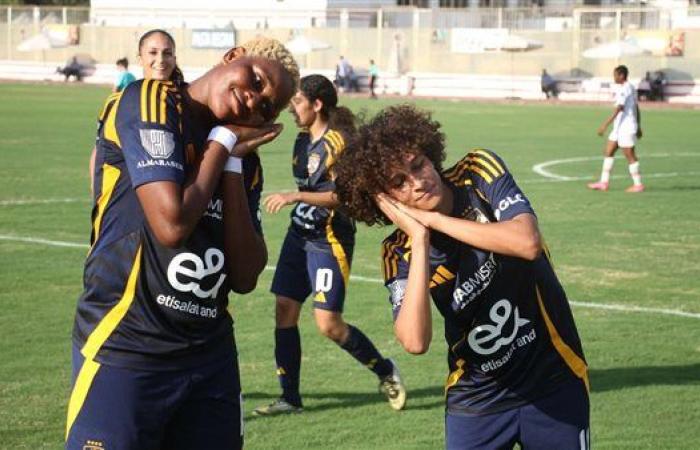 على طريقة ناصر منسي.. تشاريتني روبن تحتفل بالهدف الأول لسيدات الأهلي في مرمى الزمالك